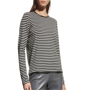 Tory Burch long sleeve striped crewneck t-shirt size XS